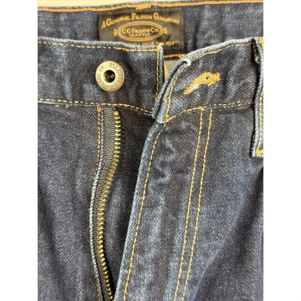 C.C. Filson Jeans Mens 34x31  (Tag 33x33) Blue Indigo Outdoor Made In USA Denim